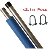 Trampoline Enclosure Pole - 2.1m (28mm wide)