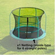 GSD 10 ft Trampoline Netting (inside type for 6 straight poles)