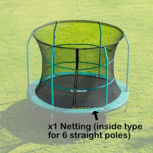 GSD 10 ft Trampoline Netting (inside type for 6 straight poles)