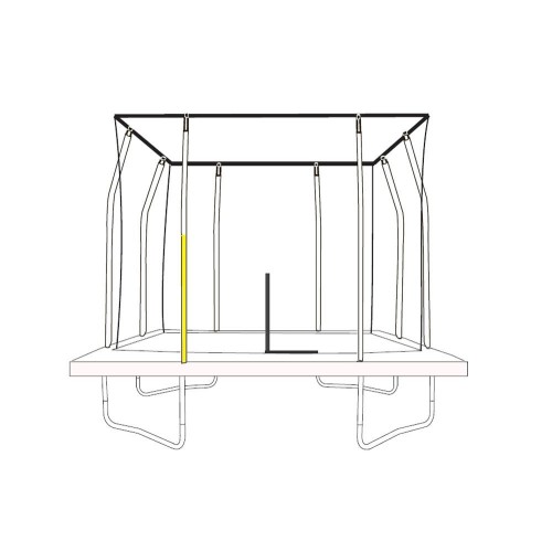 JumpKing Bottom Enclosure pole for Rectangular Trampoline (32mm)