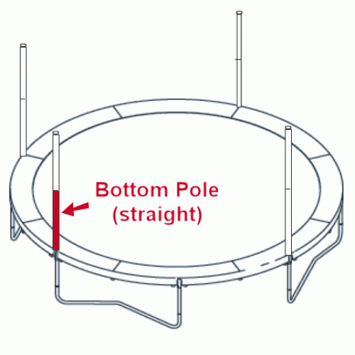 JumpKing Bottom Enclosure Pole (38mm)