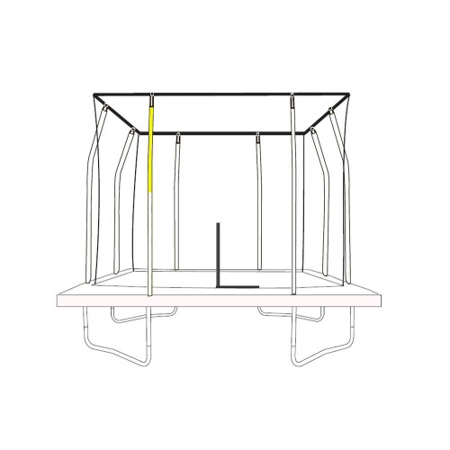 JumpKing Top enclosure Poles (32mm) for Rectangular Trampolines