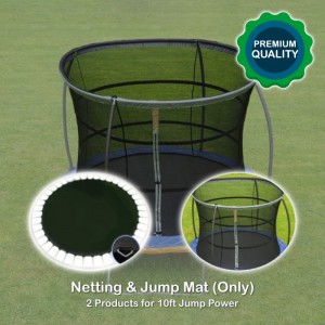 10 ft Jump Mat and Netting (2 products for Jump Power Trampoline)