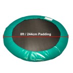 8 ft Super Premium Trampoline Safety Padding (Green)