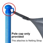 Pole Cap for 1 Inch Pole C shape