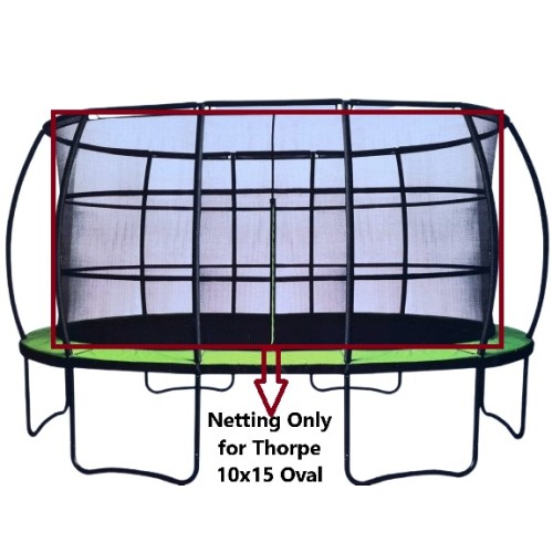 Thorpe Enclosure Netting for 15 ft x 10ft Oval Trampoline