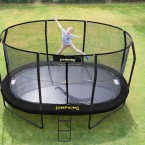 JumpKing 10ft x 15ft Oval JumpPod Trampoline 