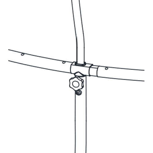 Enclosure Pole Threaded Knob