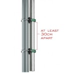 2.5m Trampoline Enclosure Pole (28mm wide, Set of 8)