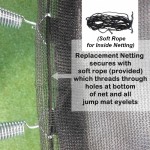 10 ft Safety Net ( for 4 Curved Pole trampoline )