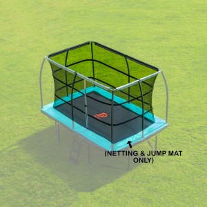 12ft x 8ft Jump Power Mat with Enclosure Netting