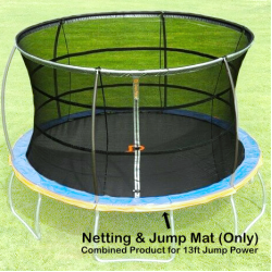 13ft Jump Power Mat and Netting (combined)