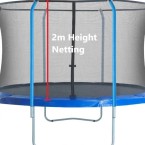10 ft Safety Net - 2m high ( for 4 Curved Pole trampoline )