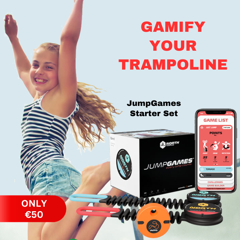 Jump Games Starter set from North Trampolines sale only 50 euro Gamify your trampoline - gift idea